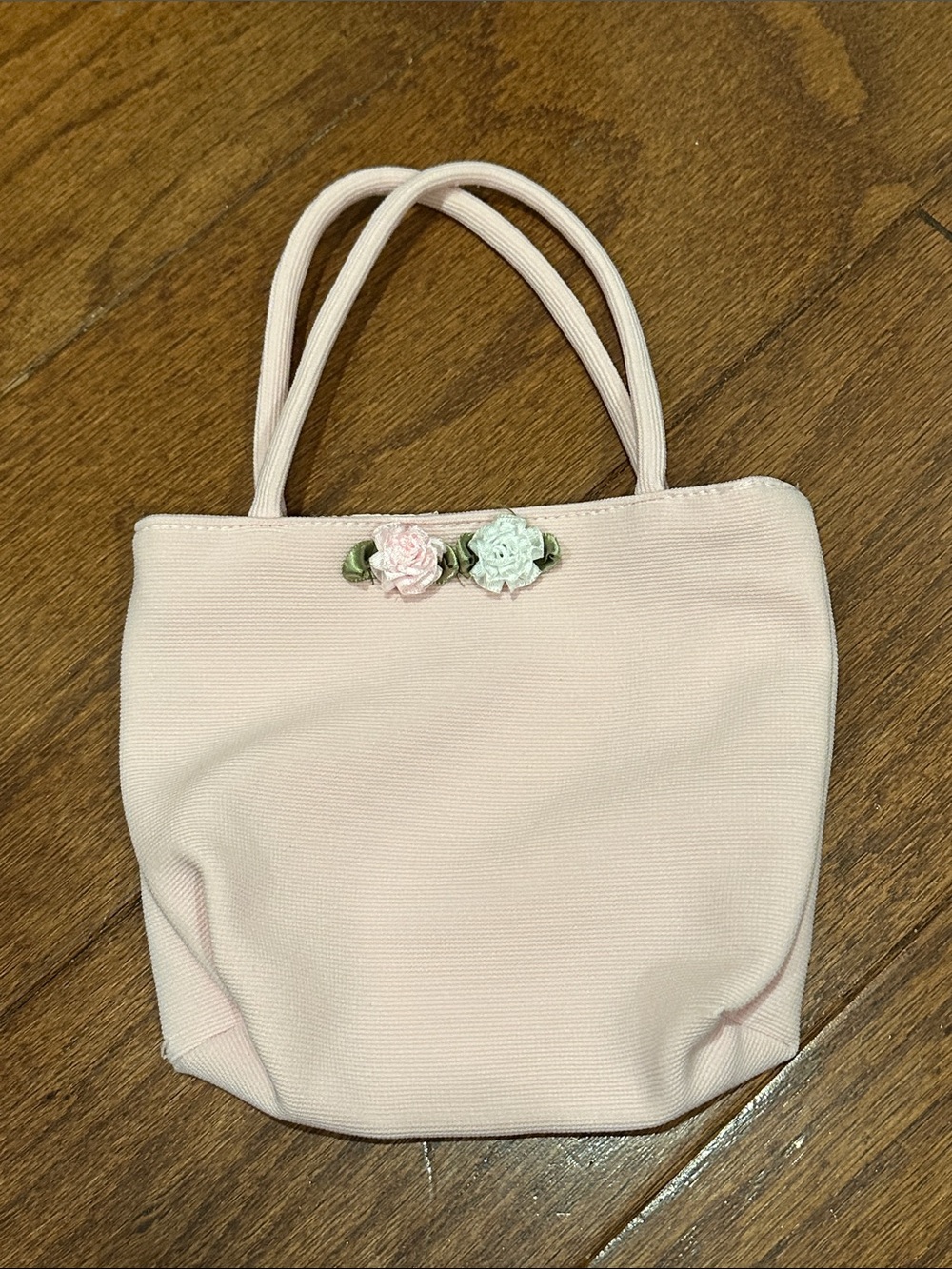 Pink Floral Accent girl’s cloth Tote Bag
